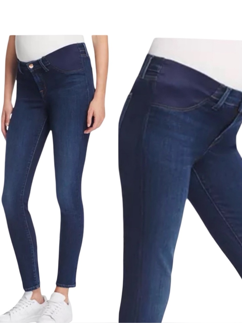 J BRAND Mama J Maternity Skinny Jeans in “Fleeting” Side Panel Under Belly Sz 25